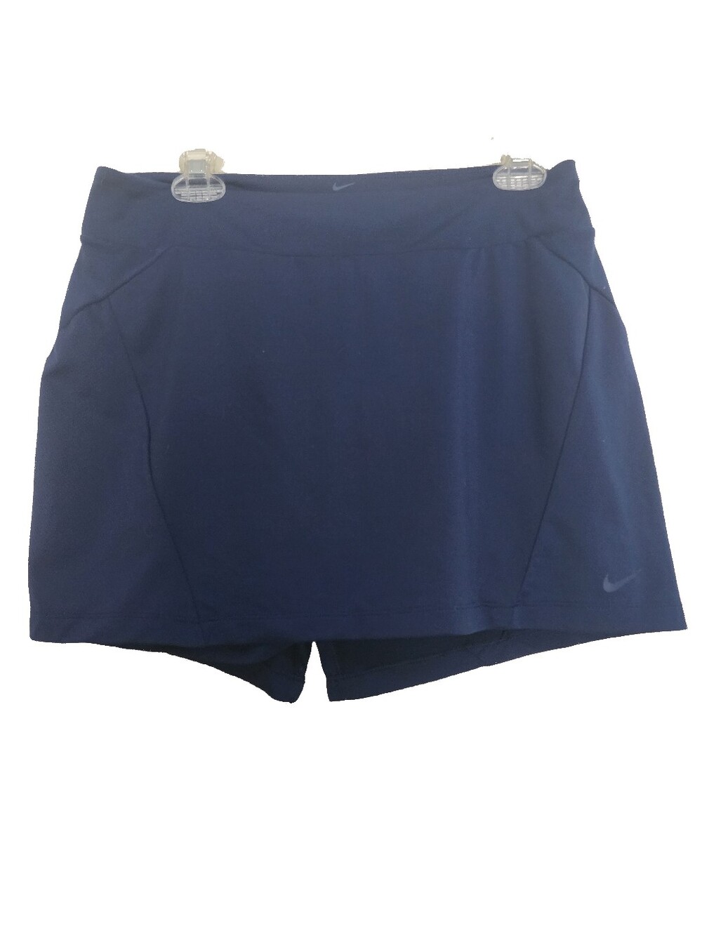 Nike Dri Fit Navy Blue Women's Performance Skort Back Zip Pocket SZ Medium
